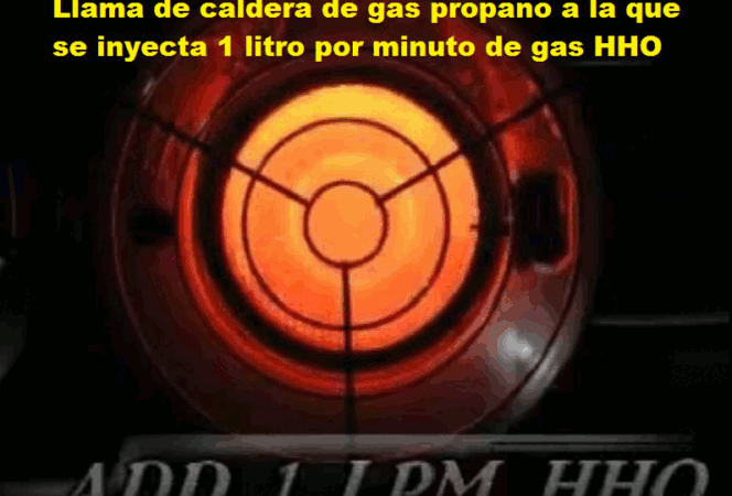 Caldera híbrida de gas propano con hidrógeno